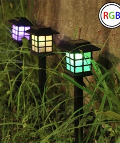 Solar Powered RGB Garden Pathway Lights
