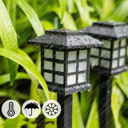Solar Powered RGB Garden Pathway Lights - Image 3