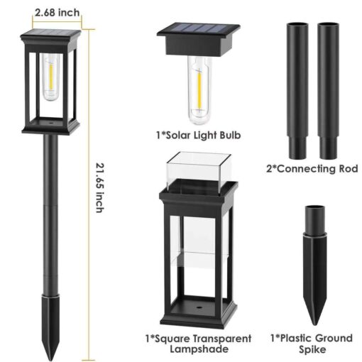 Solar Garden Lights Outdoor Waterproof | Garden light price in Bangladesh - Image 3