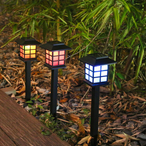 Solar Powered RGB Garden Pathway Lights - Image 2